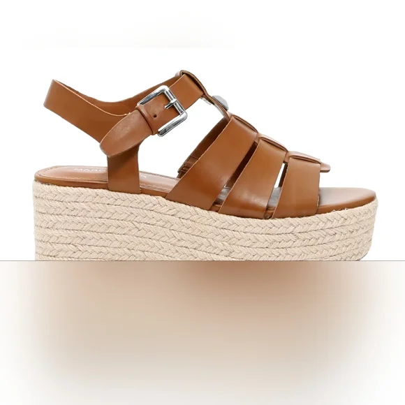 ๐ฃMARC FISHER Joven Espadrille Wedge Sandal in Natural Beige - Picture 3 of 17